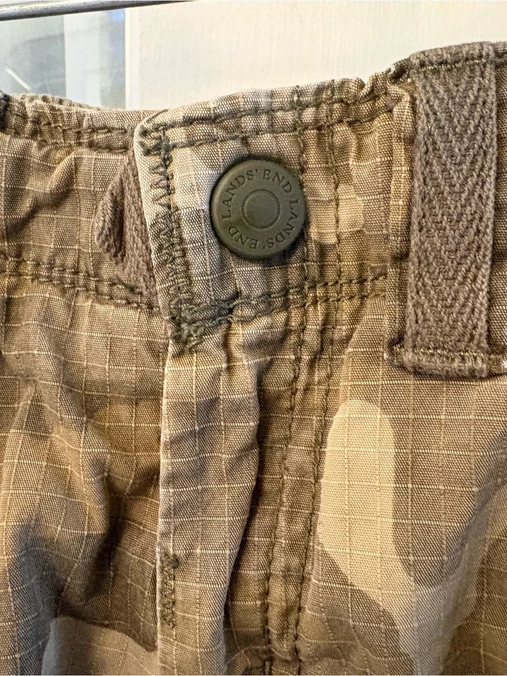12S LANDS END IRON KNEE Kids Camo Cargo LINED Pants - Camouflage
